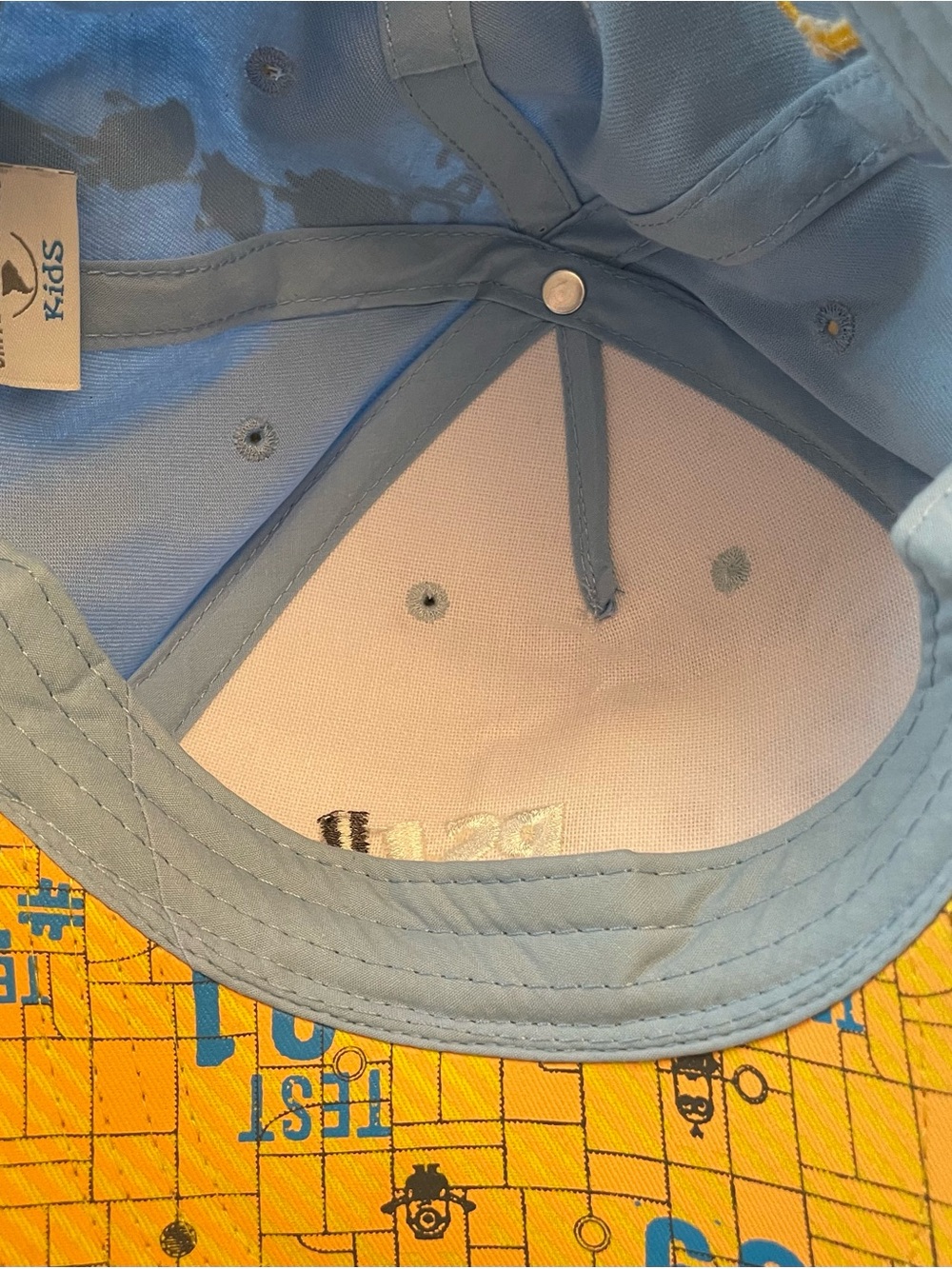 Minions Light Blue Kids Cap with Yellow Sunglasses- New without tag - Picture 6 of 6